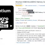 [49% Off]Strontium 8GB Micro SD Card Rs.111